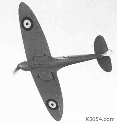 K5054 | Spitfire prototype in flight